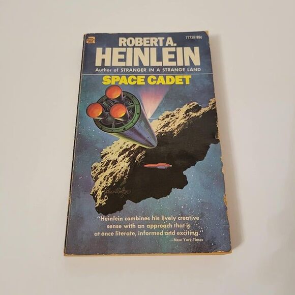 Robert Heinlein Lot of 2 Vtg PB Space Cadet 1948 + The Green Hills of Earth 1951 - Picture 8 of 9